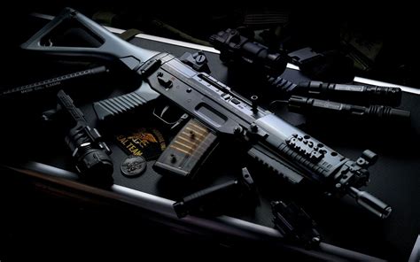 HD Wallpaper: Sig 556 Assault Rifle