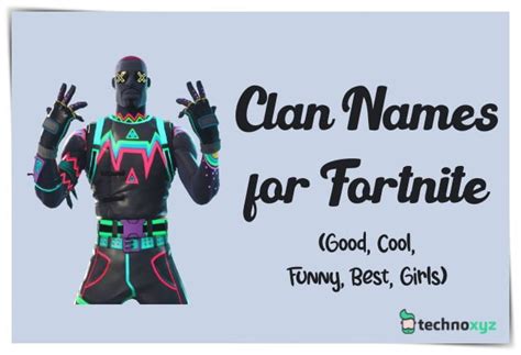 1300+ Good Fortnite Clan Names Ideas (2024) Cool & Funny