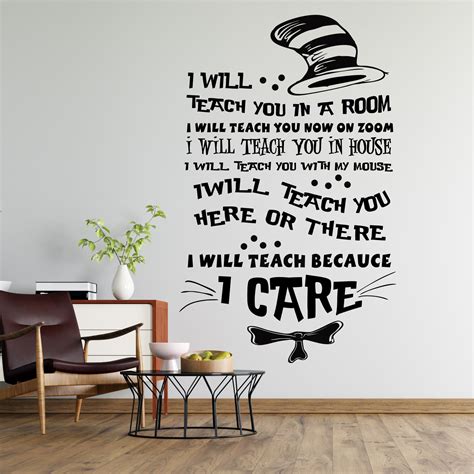 Home Lettering Art Dr Seuss Wall Quotes Decal 20" x 31" | I Will Teach ...