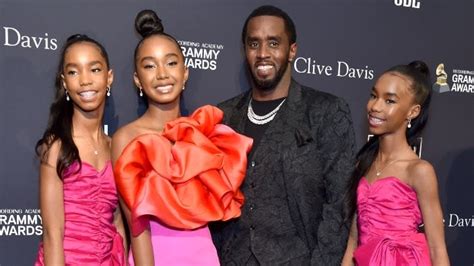 Diddy poses with three daughters in stunning Vanity Fair shoot