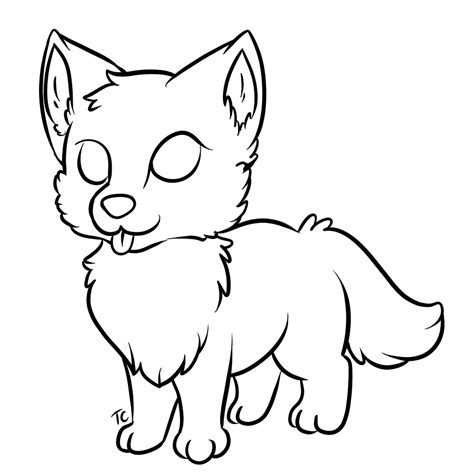 Baby Wolf Drawing | Free download on ClipArtMag