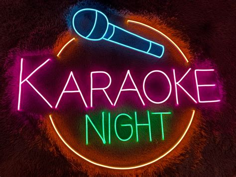 Karaoke Night Led Sign Karaoke Night Neon Sign Wall Decor - Etsy Australia