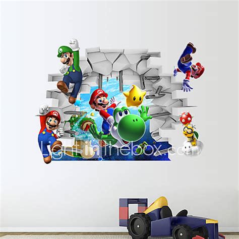 3D Wall Stickers Wall Decals, Super Mario PVC Wall Stickers 3187704 ...