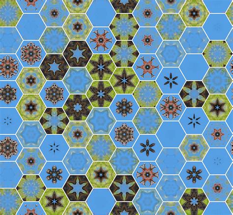 Hexagon Pattern for Apparels Digital Art by Tin Tran - Fine Art America