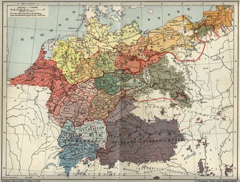 Dialects of the German Language, 1894. [6638 × 5057] | Karta