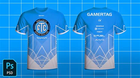 ESports Jersey Template Mock-Up FREE - TemplateFC FREE