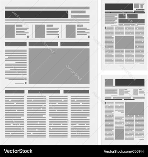 Blank newspaper Royalty Free Vector Image - VectorStock