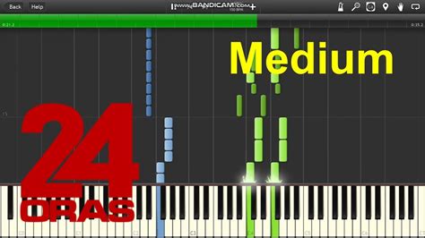 24 Oras theme song (piano tutorial) - YouTube