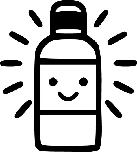 Sunscreen bottle black outlines vector illustration 25257803 Vector Art ...