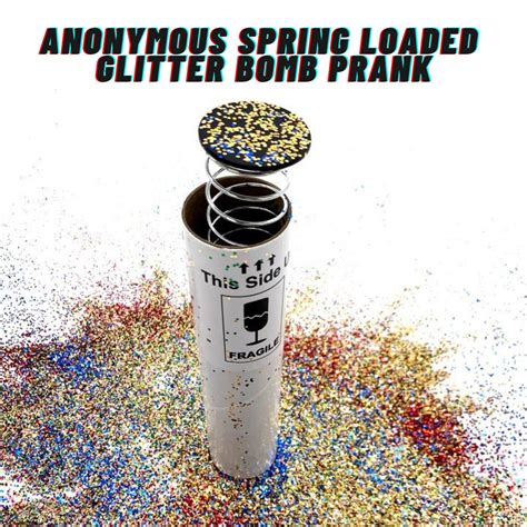 Spring Loaded Glitter Bomb Prank Anonymously Send a Glitter | Etsy