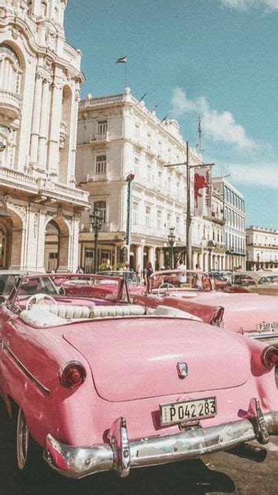 Vintage Pink Convertible Car in 2021 | Pastel pink aesthetic, Pink ...