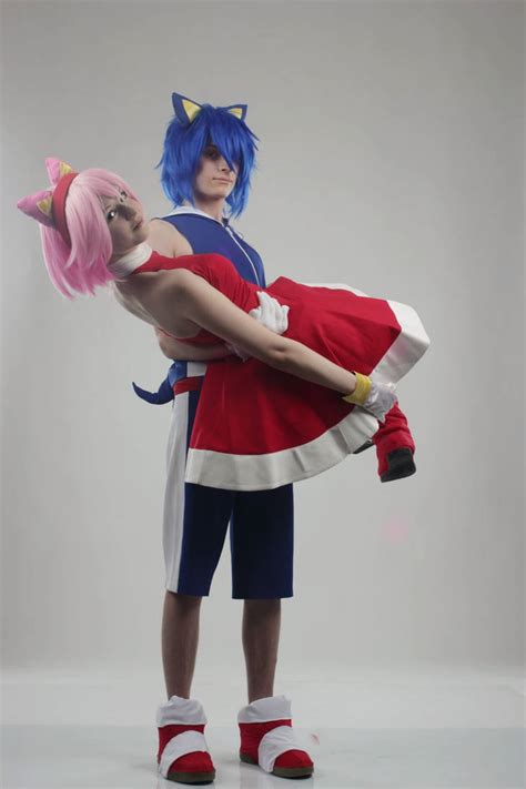 Sonic and Amy cosplay by ShadDarkov on DeviantArt