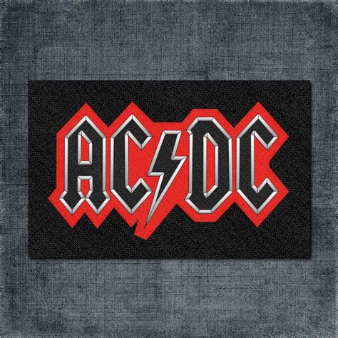 AC DC Back Patch, AC DC Red Logo Big Back Patch – vestimen