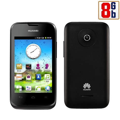 HUAWEI ASCEND Y210D 8GB BLACK WIFI ANDROID TOUCHSCREEN DUAL SIM 3G CELL ...