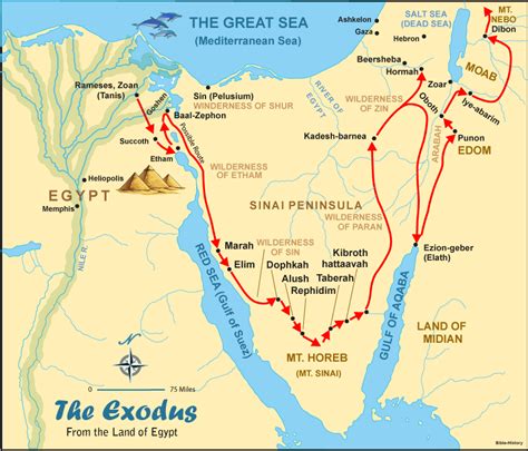 Exodus Map | Passover haggadah by Sam Stabler