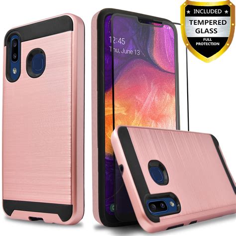 Samsung Galaxy A10e Phone Case, 2-Piece Style Hybrid Shockproof Hard ...