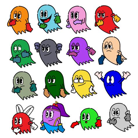 Ghosts in Official Style Collection by Pac-Man357 on DeviantArt