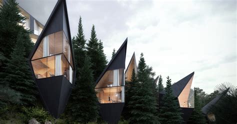 Architect Designs Modern Prism-Shaped Treehouses Nestled in the Forest