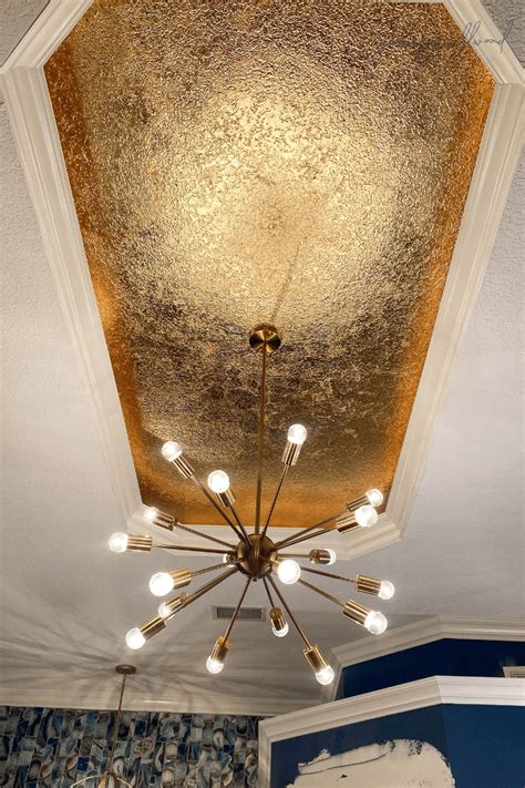 Gold Leaf Ceiling Rose | Shelly Lighting