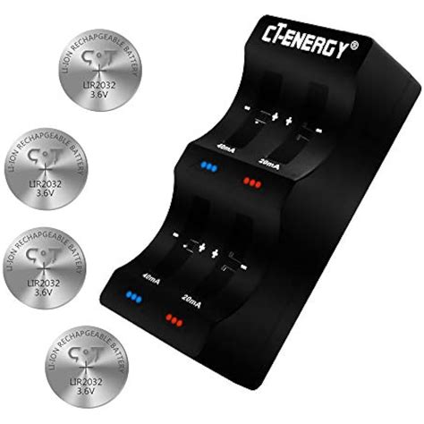 Ct Energy Coin Button Cell Battery Charger Lir2032/2025/2450/2016 ...