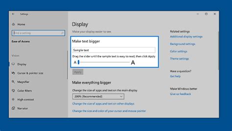 How to make your font bigger