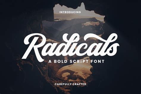 Radicals - A Bold Script Font | Free Font Download