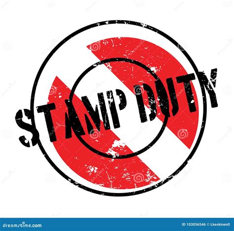 Stamp Duty rubber stamp stock vector. Illustration of agreement - 103056546