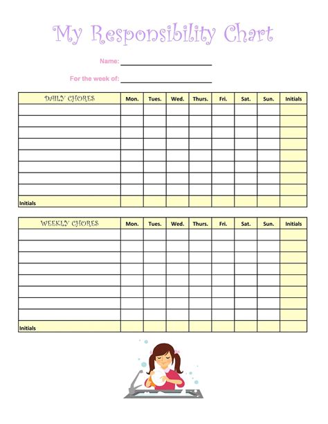 46 FREE Chore Chart Templates for Kids ᐅ TemplateLab