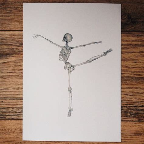 Ballerina Skeleton Painting PRINT: Anatomy of Dance Ballet - Etsy ...