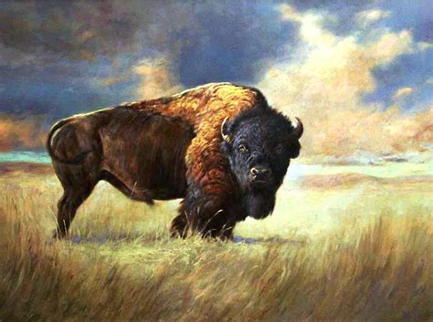 Bison Art - Animal Paintings | Dave Merrill Art