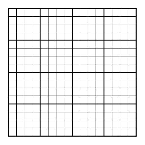 Sudoku 16x16 Grid Printable - Sudoku Printable