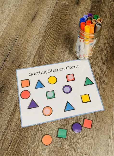 Learning Shapes Shape Matching Game Preschool Curriculum - Etsy ...