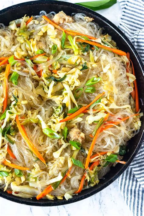 Pancit Bihon (Filipino Noodle) - Healthier Steps