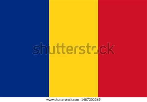 Romania Flag Official Colors Correct Proportion Stock Illustration ...