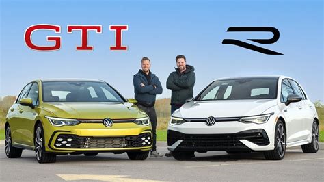 2022 VW Golf GTI vs Golf R Review // Thrifty Meets Drifty - YouTube