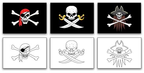 Pirate Ship Flag Printable