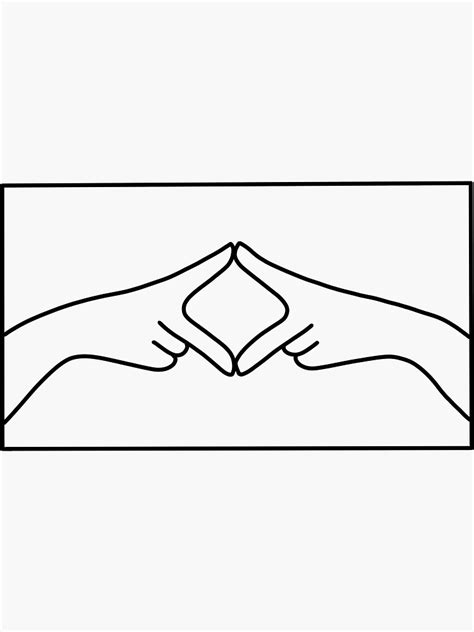 "DECA Hand Symbol Outline" Sticker for Sale by ccandace | Redbubble