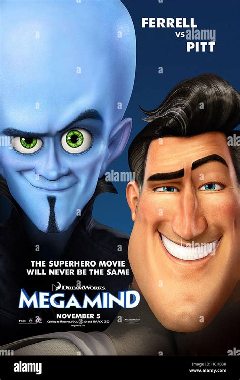 MEGAMIND, from left: Megamind, (voice: Will Ferrell), Metro Man (voice ...