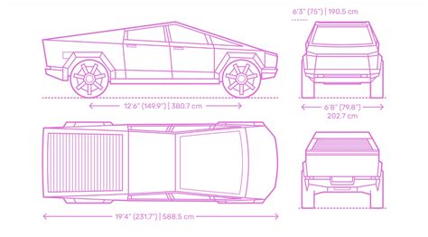 Tesla Cybertruck Dimensions