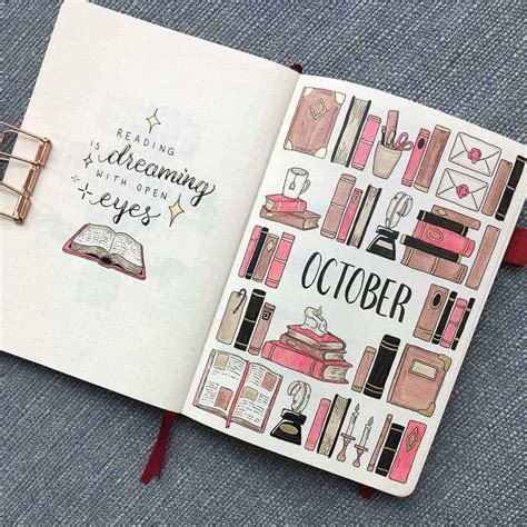 39 Brilliant Book Bullet Journal Theme Ideas And Inspirations | Masha Plans