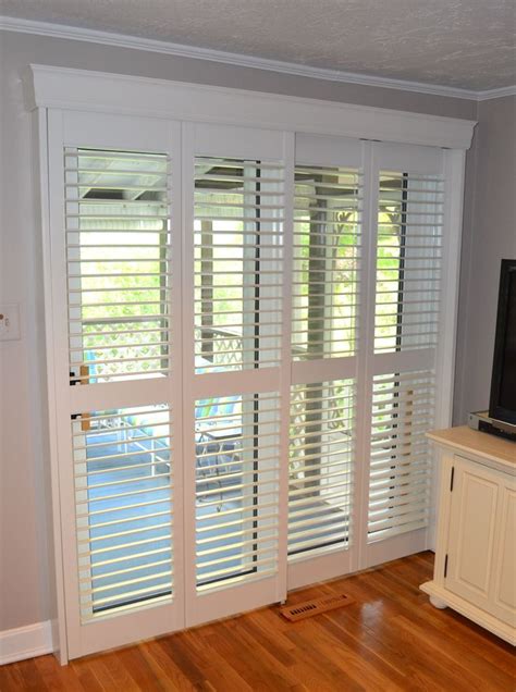 Interior shutter can transform any window including sliding doors. This ...