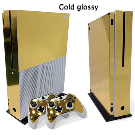 Gold Glossy - Xbox One S skin » Consolestickers.nl