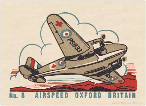 Airspeed A.S. 40 Oxford II British Twin-engine advanced training monoplane