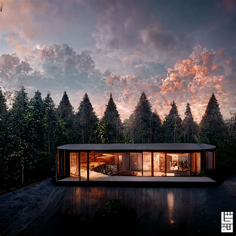 Forest house (modern architecture) on Behance