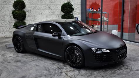 AUDI R8 in Matte Perfect Black - 3DCARBON