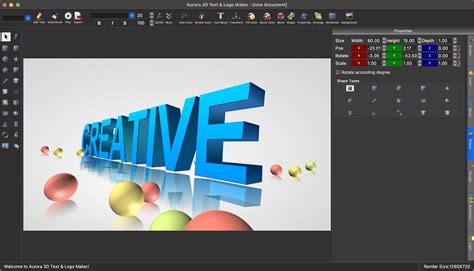 Aurora 3d text logo maker templates download - riloflexi