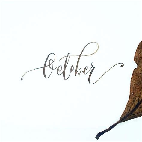 October Calligraphy - Calligraphy and Art