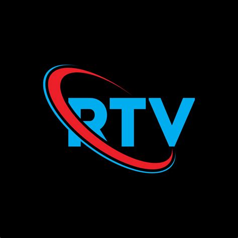 logotipo de rtv. carta rtv. diseño del logotipo de la letra rtv ...