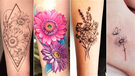 Daisy tattoo ideas for women photos