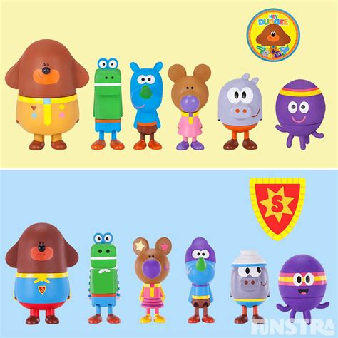 Hey Duggee Figure set with Roly, Tag, Betty, Happy, Norrie toys and ...